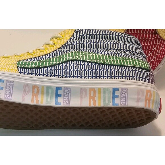 Vans Sk8-Hi Mid Pride Rainbow Alphabet Skate Shoes Men 10.5 Women 12 Sneakers main image 11